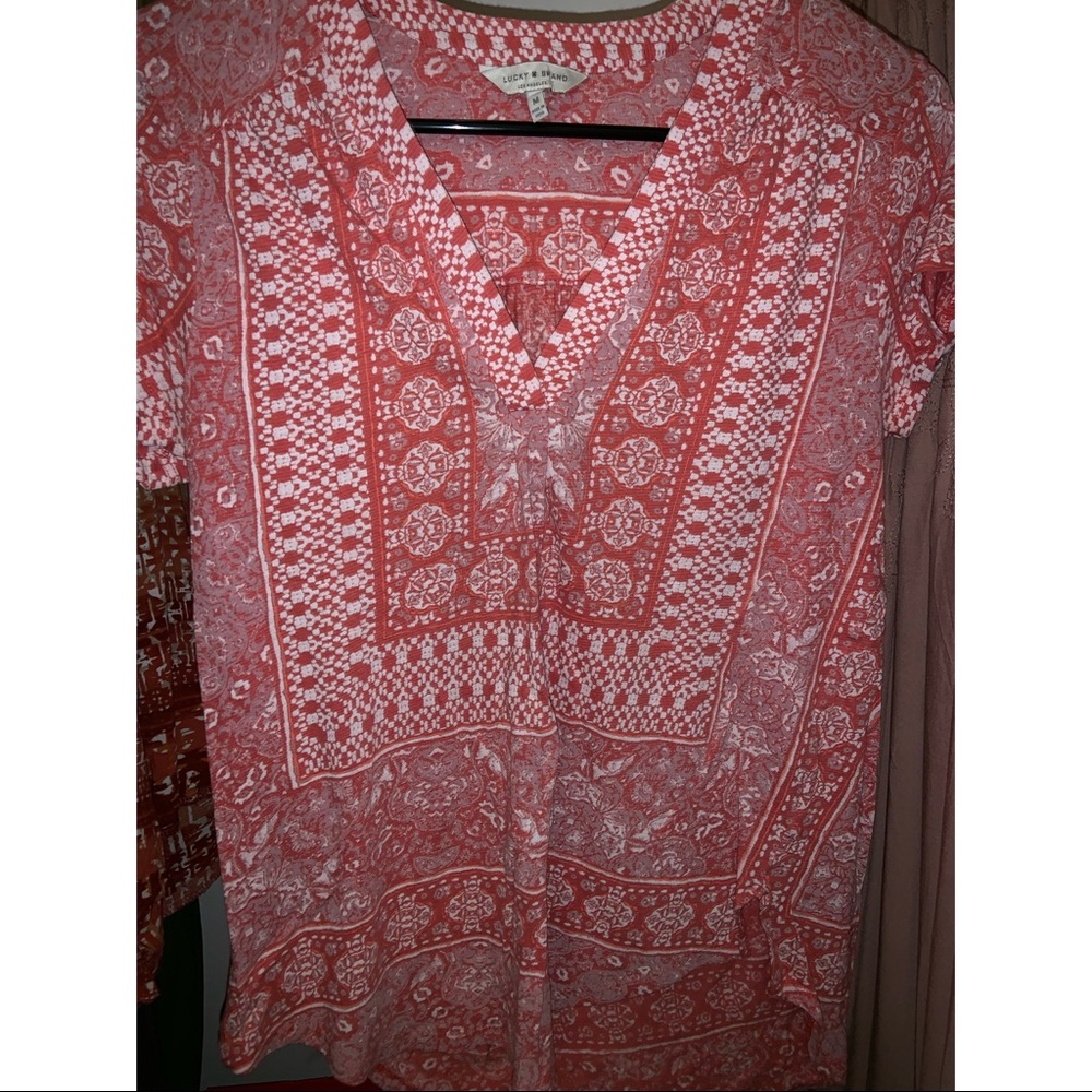 Lucky Brand Medallion Blouse
